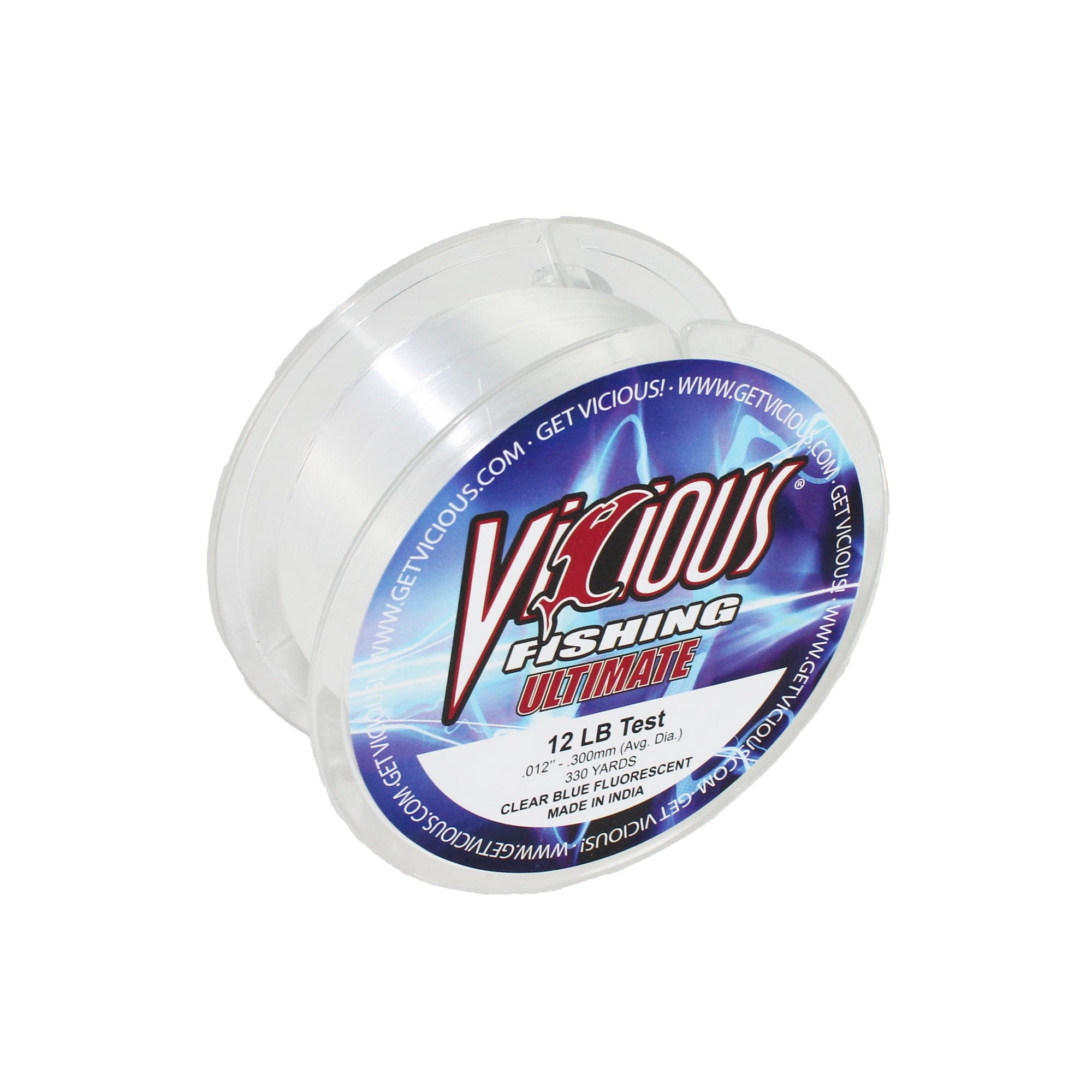 Vicious Fishing VCB Ultimate Monofilament Fishing Line, Clear Blue - 330 Yards