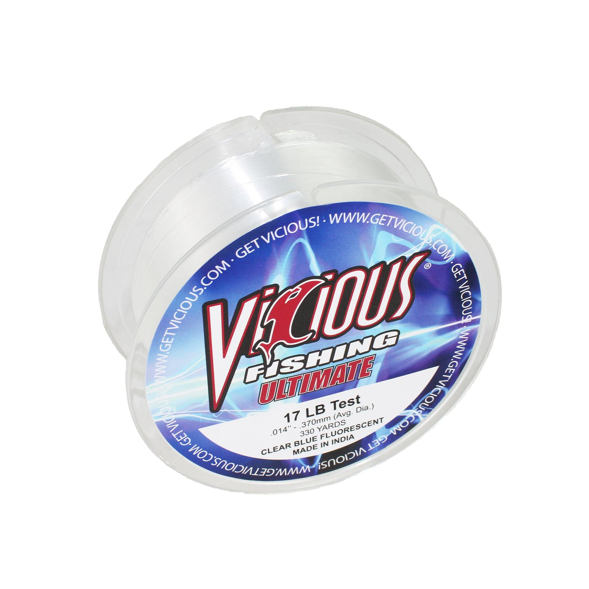 Vicious Fishing VCB Ultimate Monofilament Fishing Line, Clear Blue - 330 Yards