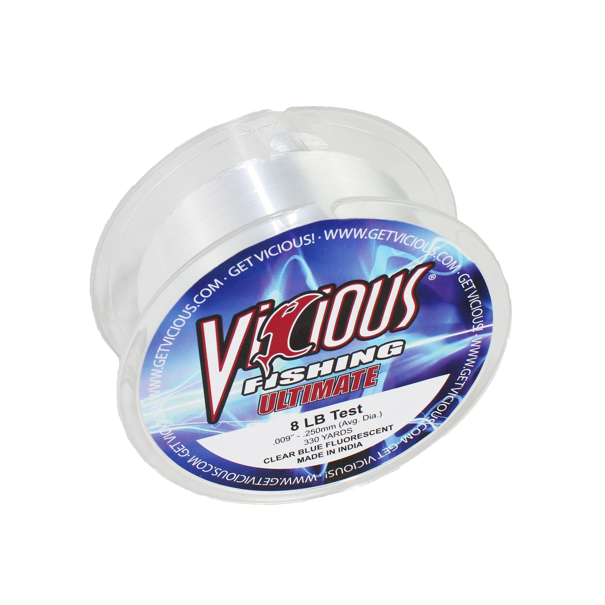 Vicious Fishing VCB Ultimate Monofilament Fishing Line, Clear Blue - 330 Yards