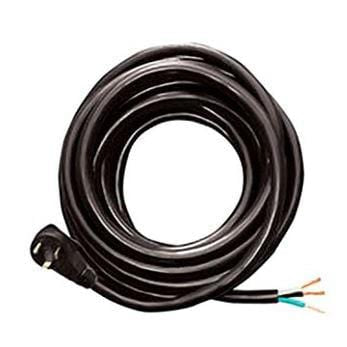 Voltec 16-00562 Black Right Angle Male RV Power Supply Cord 10/3 STW 30A 25'