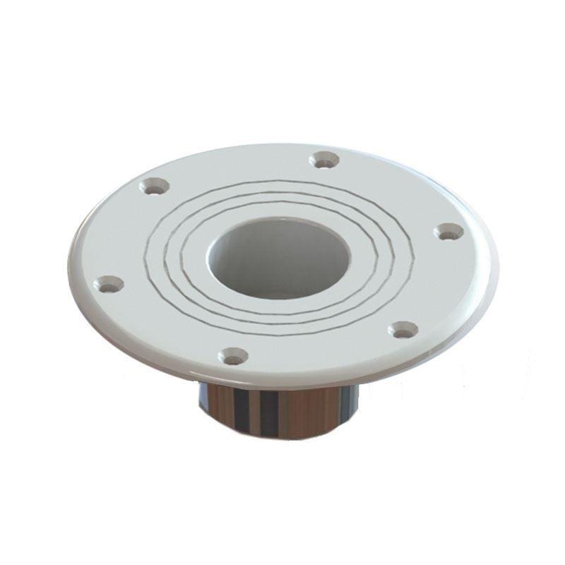Taco Marine Z10-4086BLY60MM Table Base, Aluminum, Surface Mount, 6-7/8" Base O.D.