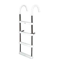 JIF Marine DMT4A-7 4 Step Gunwale Hook Ladder