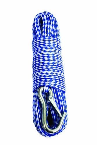 Attwood 11725-2 Hollow Braided Polypropylene Anchor Line with Spring Hook