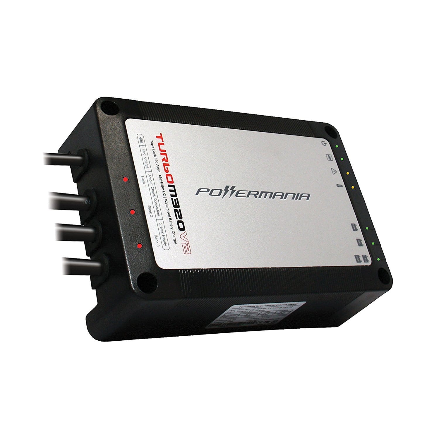 Powermania Turbo M440V2 Waterproof Battery Charger (Quad Bank, 40A)