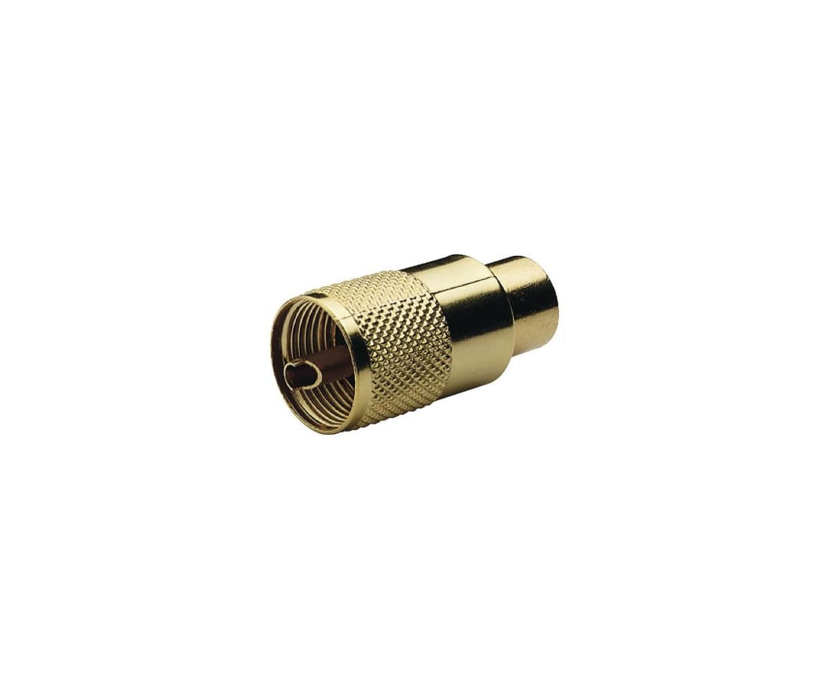 Glomex RA131GOLD Twist-On Gold-Plated PL-259 Connector