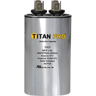 Packard TOCF30 TITAN PRO Run Capacitor 30 MFD 440/370 Volt Oval