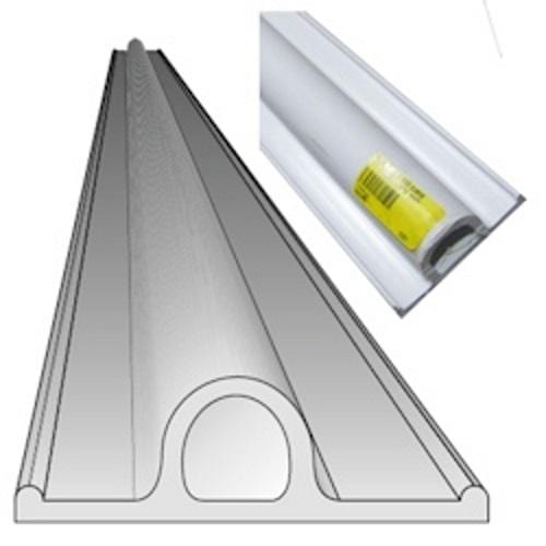 Taco Metals V11-0948WHA6 Precut Flexible Vinyl Boat Dock Bumper 6 Feet